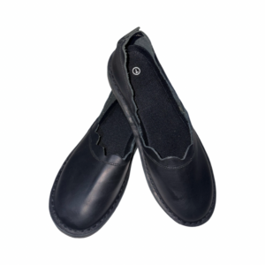 Rosies Leer Pumps - Swart